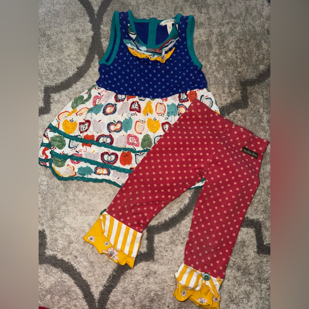 Matilda Jane Apple of My Eye Tank and Capris, size 4 & 6